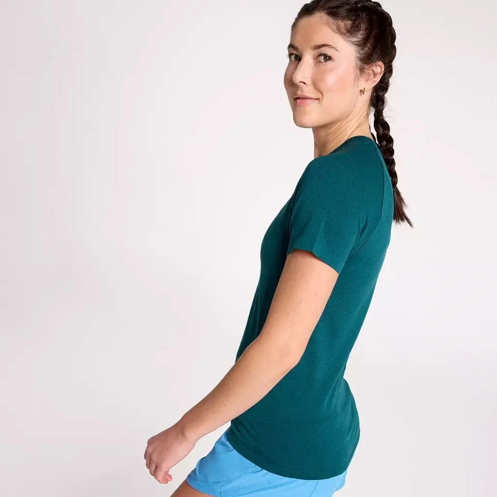 NWT Calia Seamless Tee | Sea Green Space Dye | Size S - Picture 3 of 8